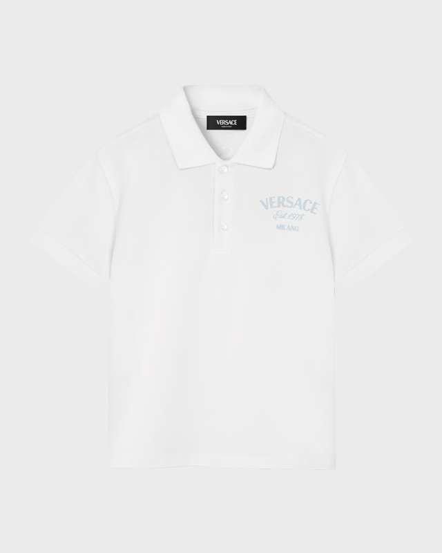 Boy's Logo-Print Polo Shirt, Size 8-14