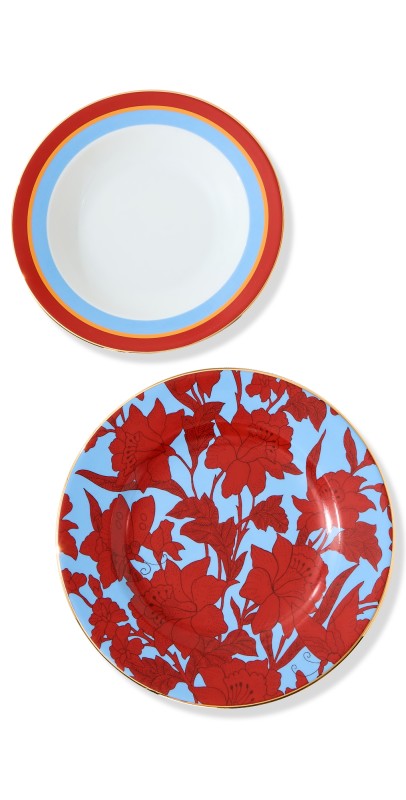 La DoubleJ Soup and Dinner Set of 2 Roman Holiday Vino