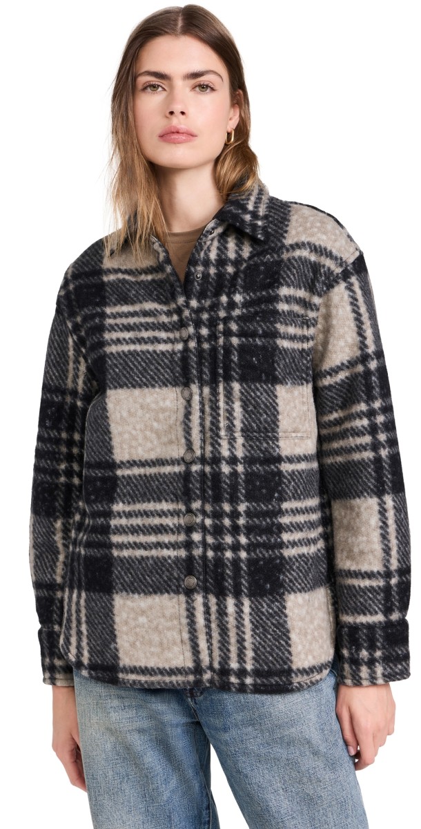DL1961 Faye Shirt Fuzzy Plaid