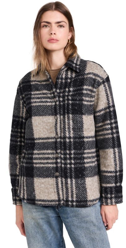 DL1961 Faye Shirt Fuzzy Plaid