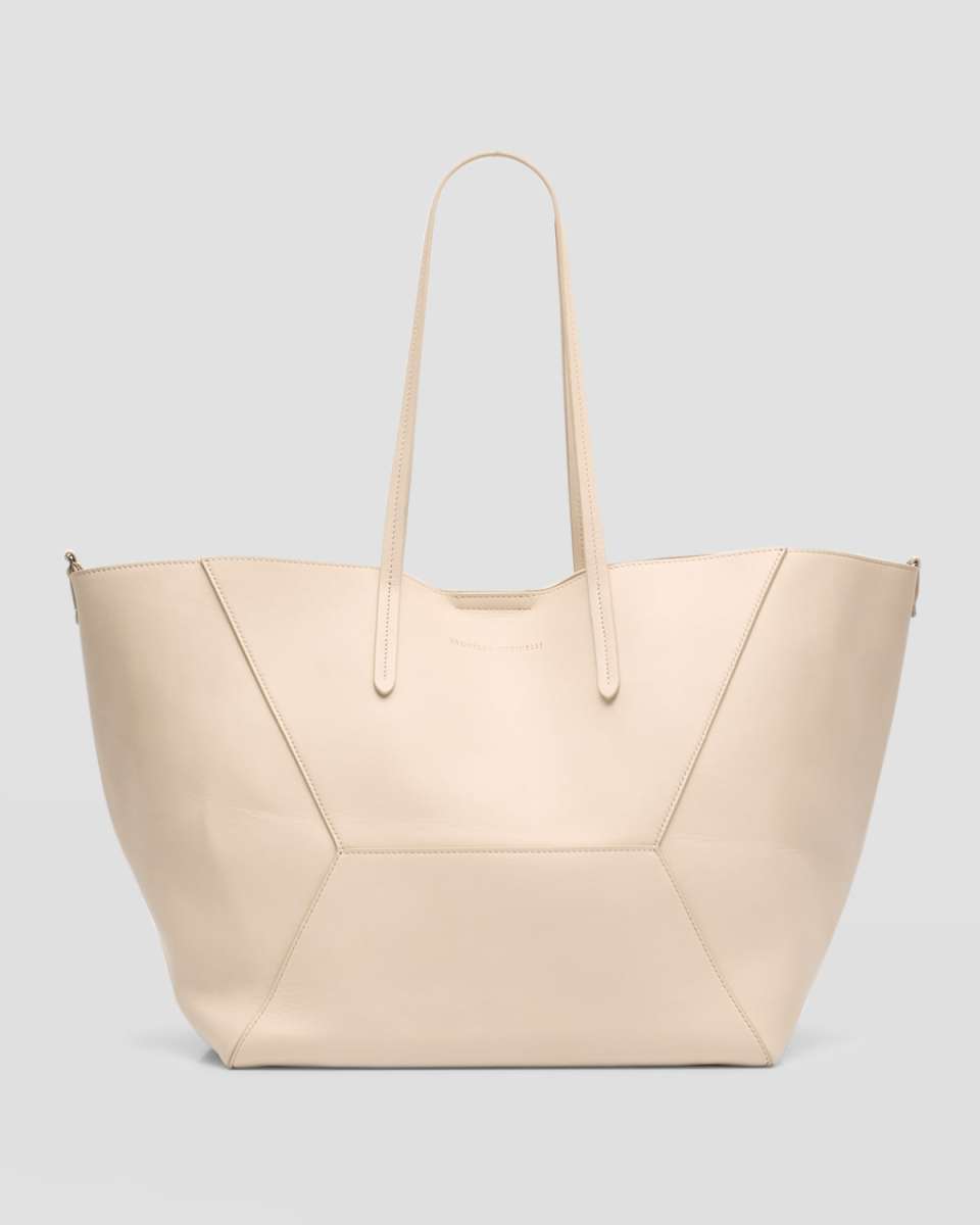 BC Duo Geometric Monili Leather Tote Bag