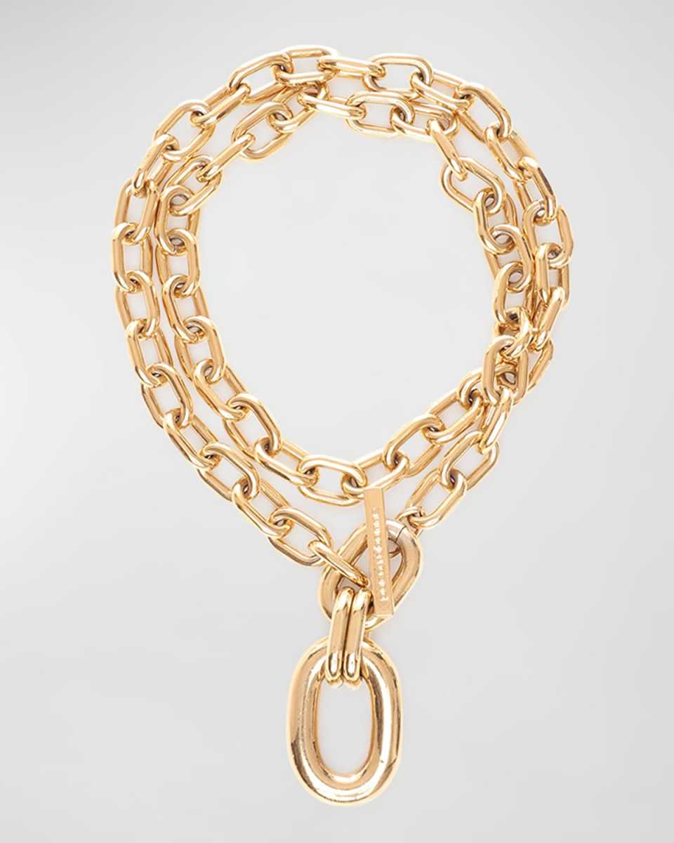 XL Chain-Link Pendant Necklace