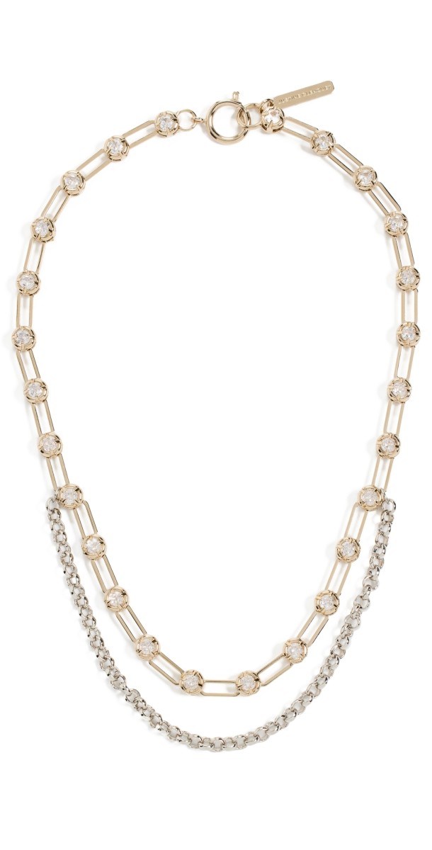 Justine Clenquet Debbie Necklace Gold/Palladium