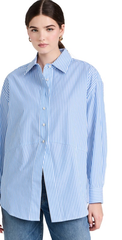 Favorite Daughter The Door's Always Open Ex Boyfriend Shirt Provence Stripe