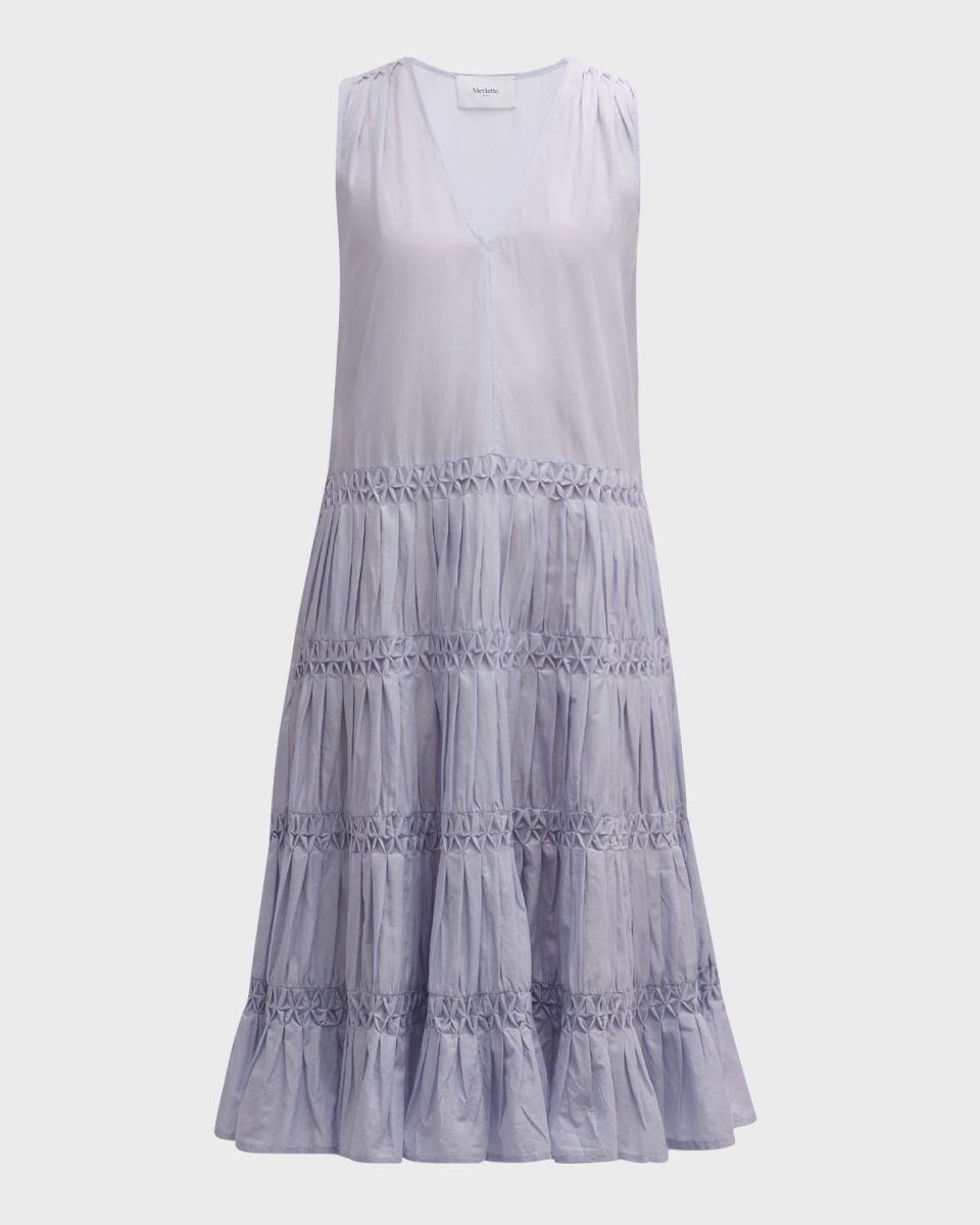 Wallis Sleeveless Smocked Midi Dress
