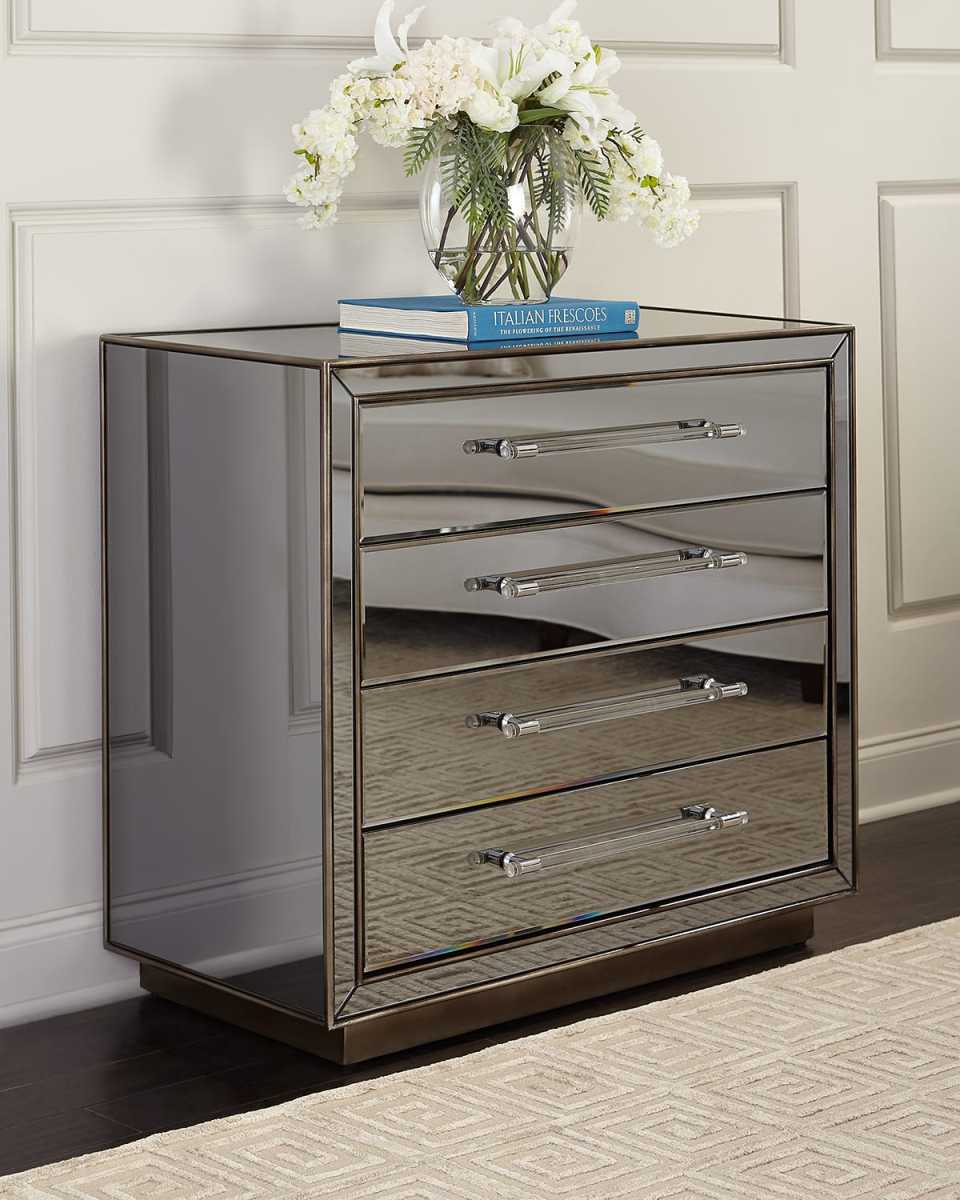 Tara Mirror 4-Drawer Chest