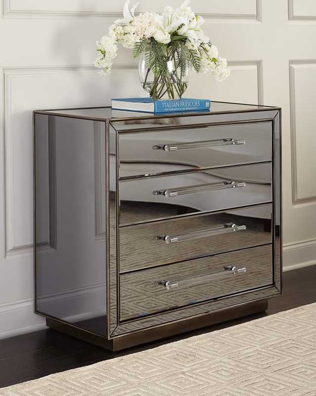 Tara Mirror 4-Drawer Chest