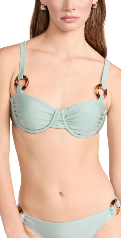 Solid & Striped The Maia Bikini Top Sage