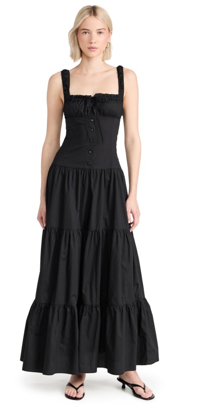 Lioness Heart Shaped Maxi Dress Onyx