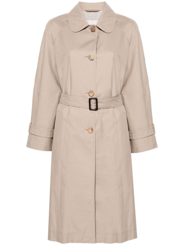 single-breasted trench coat