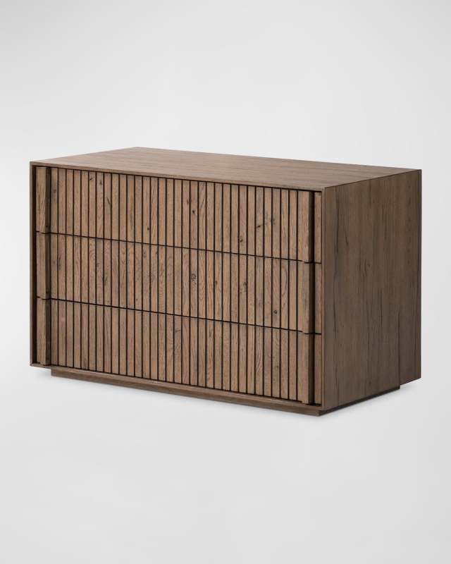 Leo 3-Drawer Nightstand