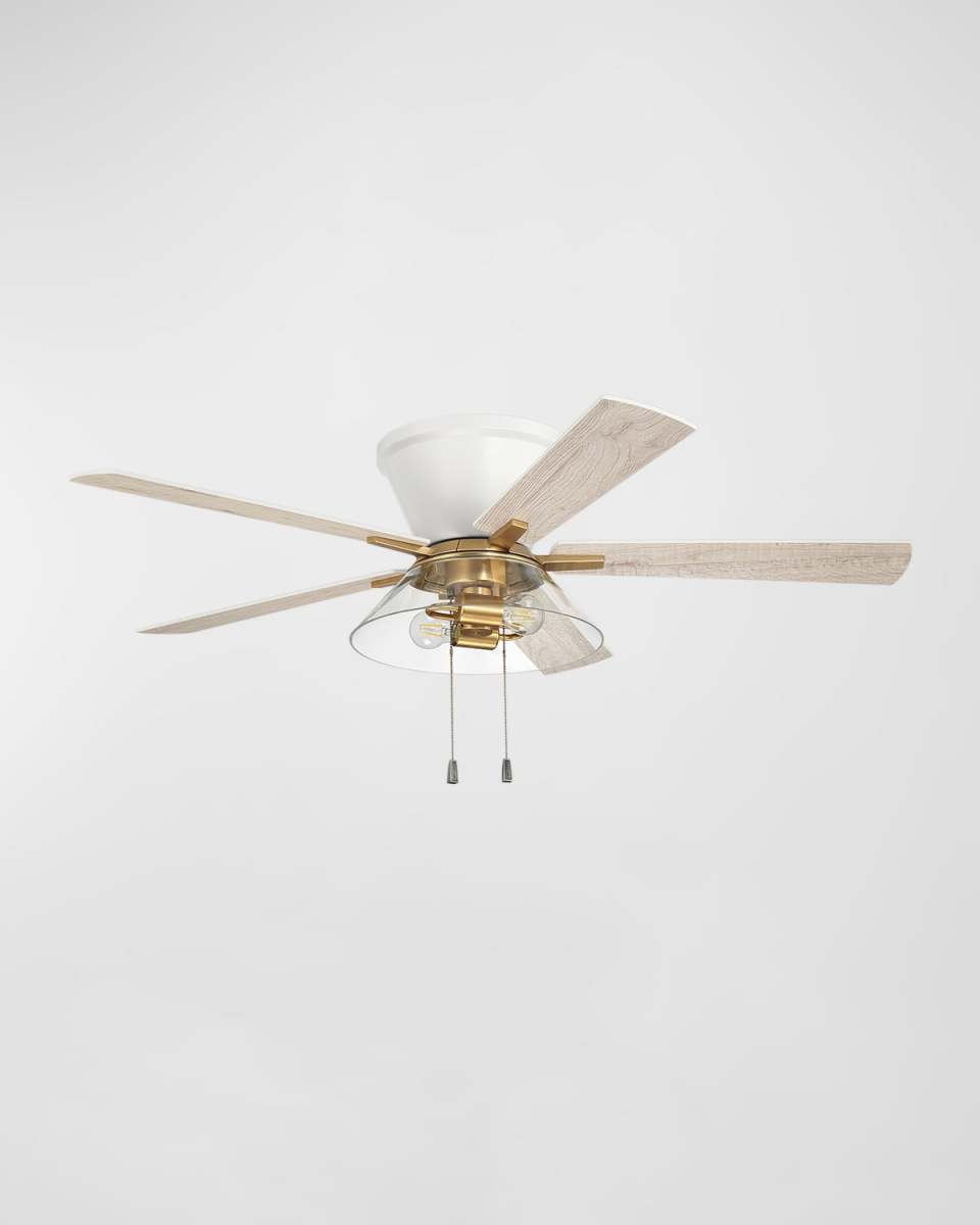 Insight 52" Flush Mount Ceiling Fan with LED Light Kit