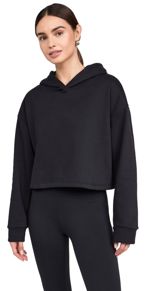 Beyond Yoga Happiness Cropped Hoodie Black