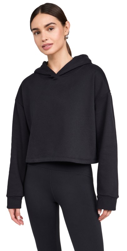 Beyond Yoga Happiness Cropped Hoodie Black