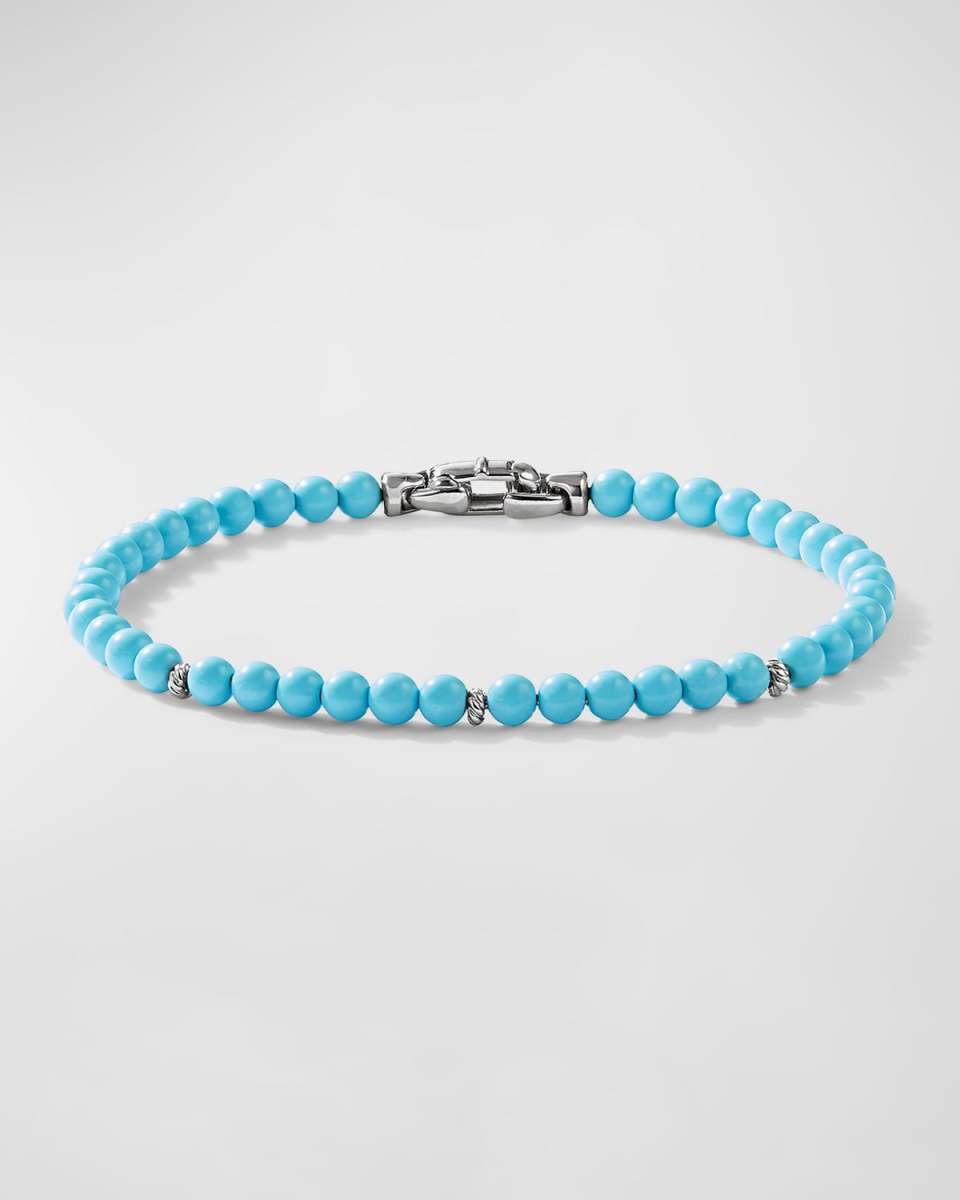 4mm Bijoux Spiritual Beads Bracelet with Silver