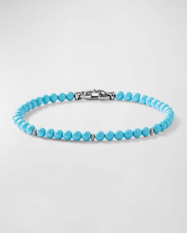 4mm Bijoux Spiritual Beads Bracelet with Silver