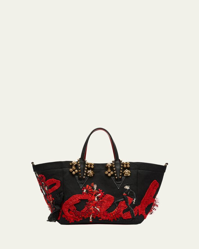 Flamencaba Small Tote in Embroidered Toile