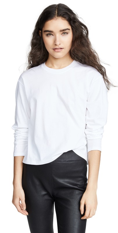 ATM Anthony Thomas Melillo Long Sleeve Boy Tee White