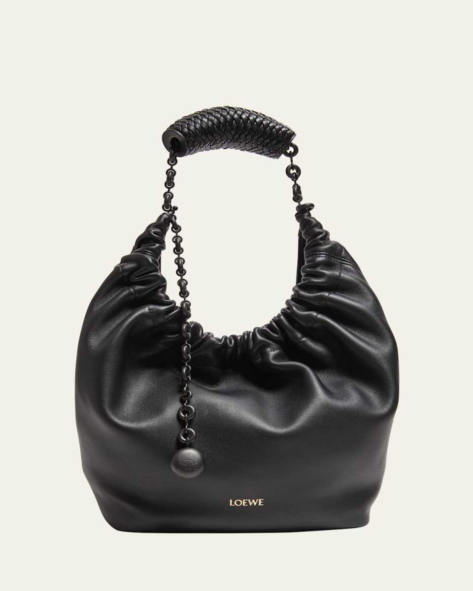 Squeeze Small Napa Leather Hobo Bag