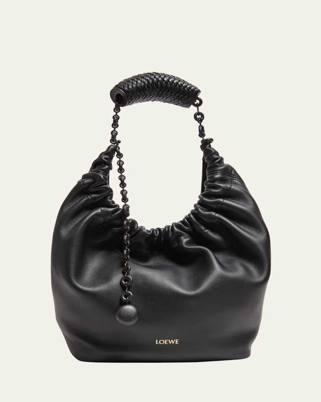 Squeeze Small Napa Leather Hobo Bag