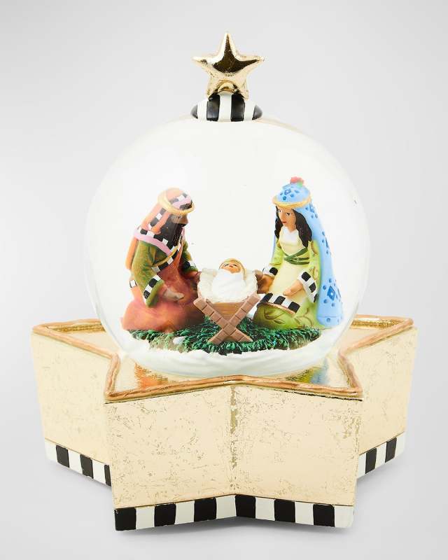 Patience Brewster Nativity Snow Globe