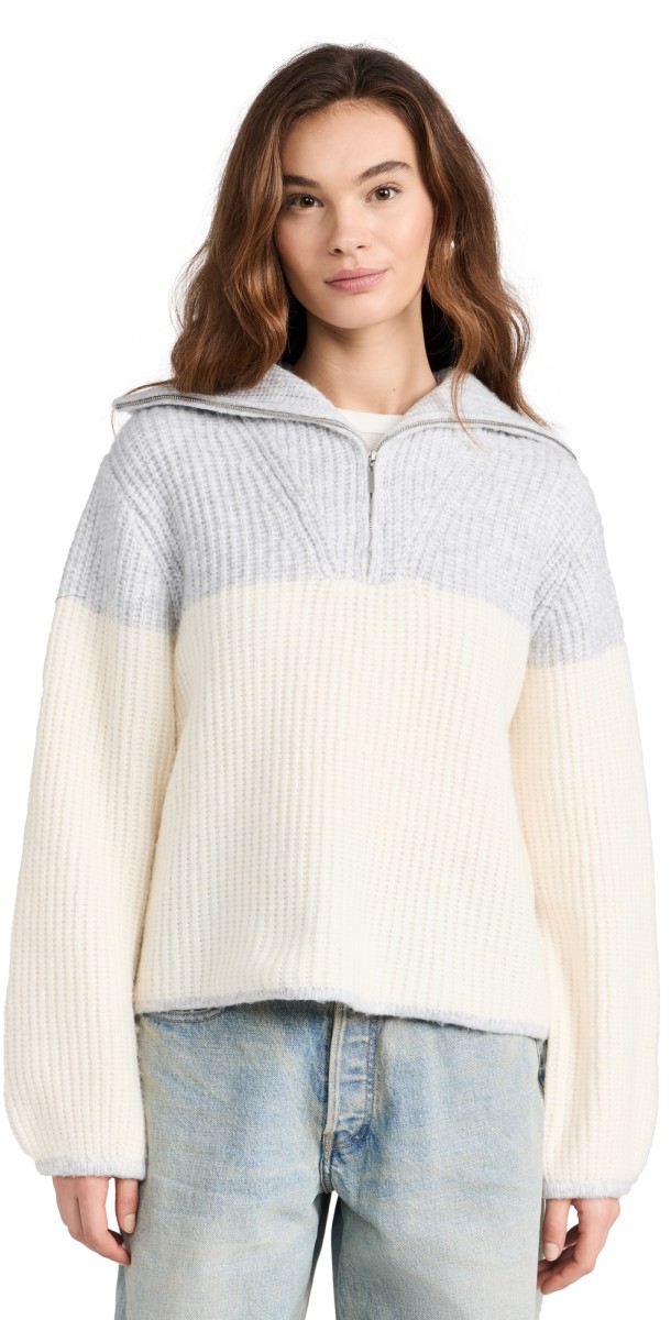 Z Supply Canyon Sweateright Heather Grey