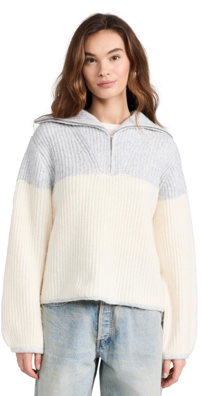 Z Supply Canyon Sweateright Heather Grey