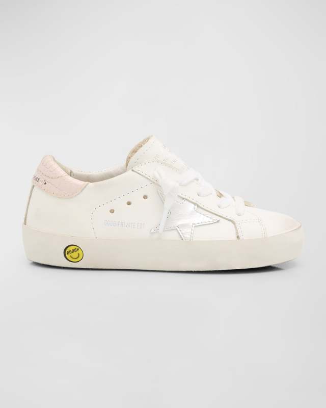 Superstar w pearlized leather star