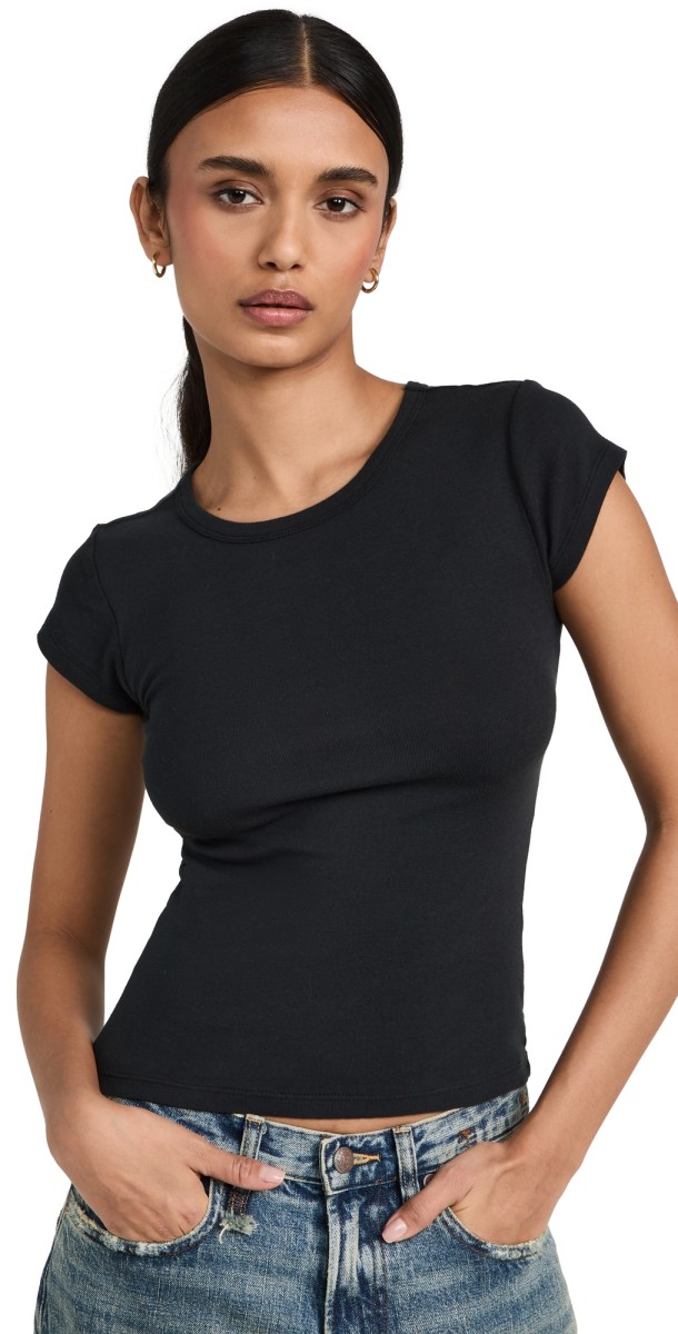 Z Supply 90's Baby Tee Black