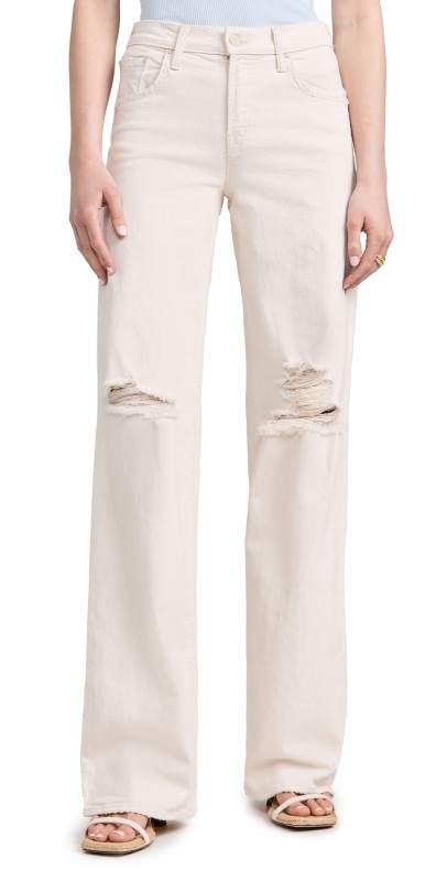 MOTHER The Down Low Spinner Heel Jeans Natural Acts