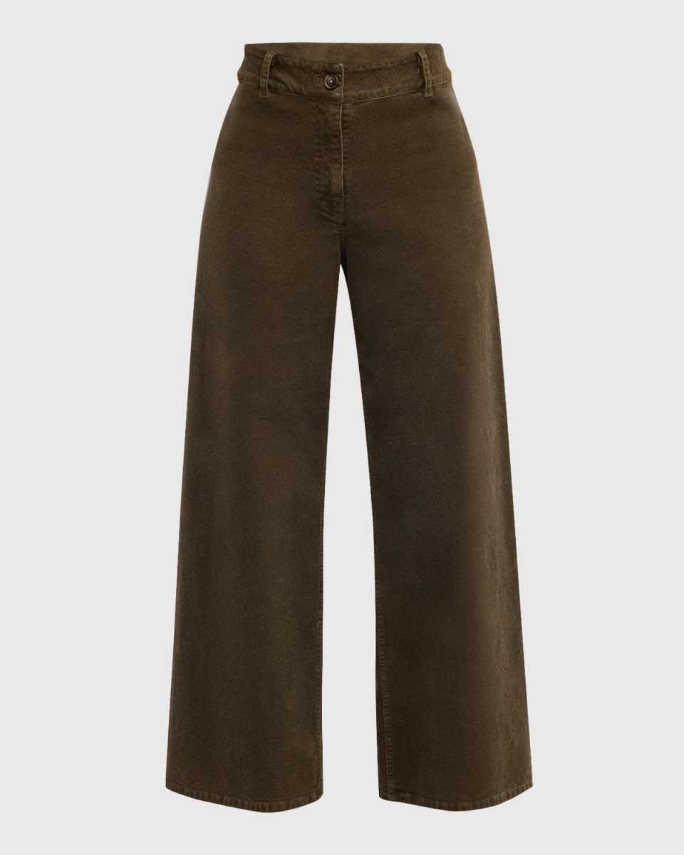 Megan Wide-Leg Corduroy Pants