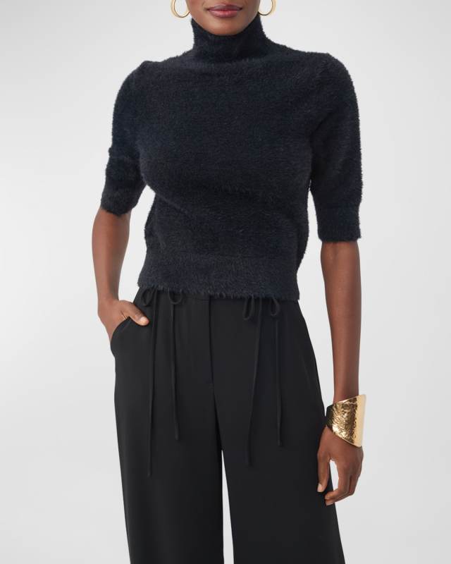 Mali Fuzzy Turtleneck Sweat