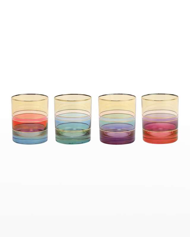Regalia Assorted Double Old-Fashioned Glasses, Set of 4