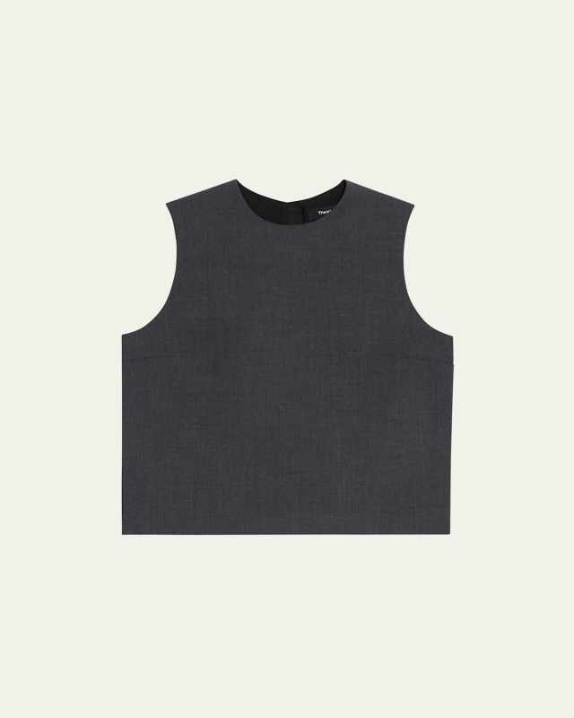 Wool Suiting Shell Top