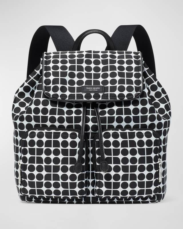 noel jacquard fabric backpack