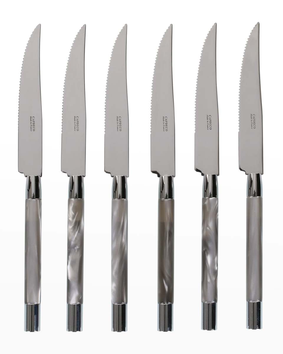Conty 6-Piece Steak Knives, Grey