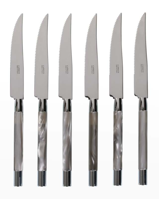 Conty 6-Piece Steak Knives, Grey