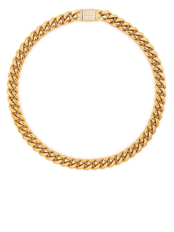 cuban-chain gold-plated necklace