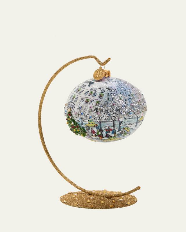 Bergdorf Storefront Christmas Ornament