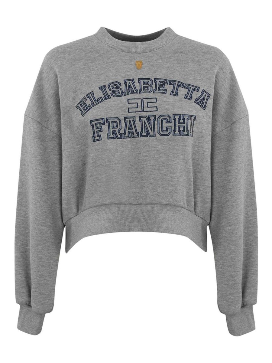 Elisabetta Franchi Sweat-Shirts - Gris