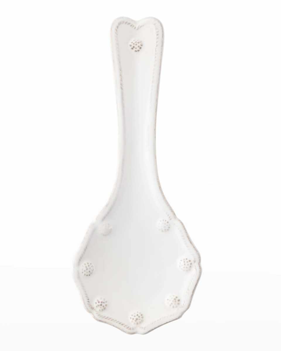 Berry & Thread Spoon Rest - Whitewash