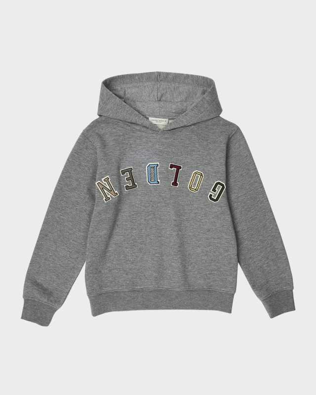 Boy's Upside Down Logo-Print Hoodie, Size 4-12