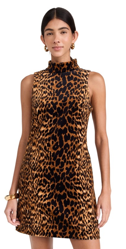 Cara Cara Tay Velvet Dress Natural Animal
