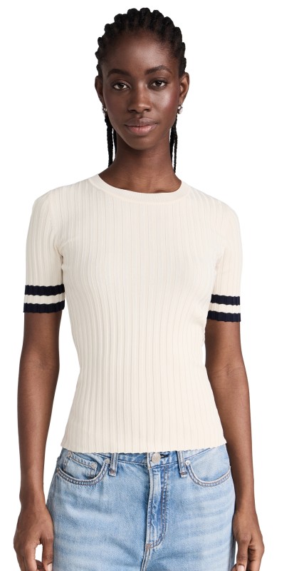 rag & bone Madison Short Sleeve Turtledove