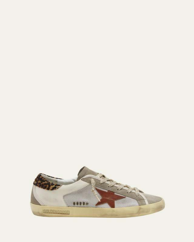 Superstar Leather Net Low-Top Sneakers