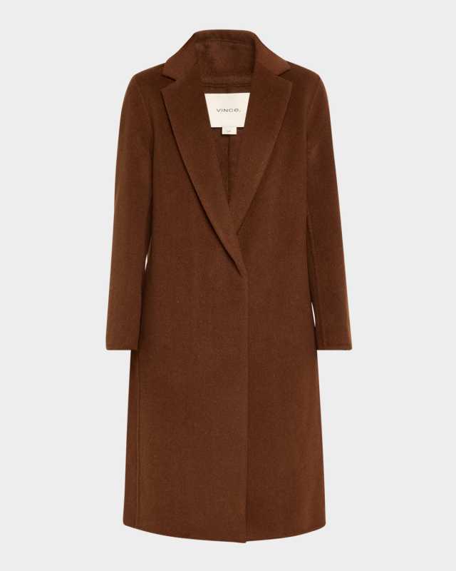 Classic Straight Wool-Blend Coat