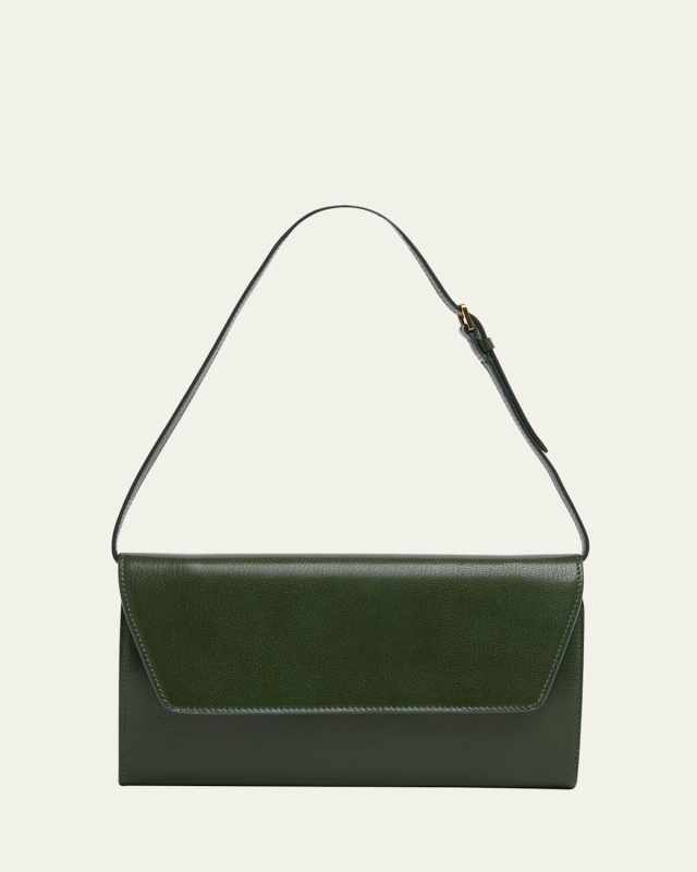 Envelop Evening Clutch Bag in Calfskin Leather