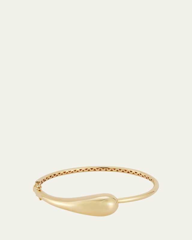 14K Gold Water Droplet Bracelet