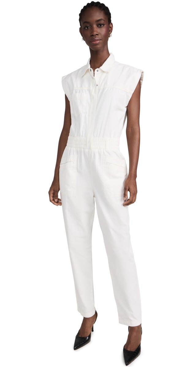 Pistola Denim Rosie Jumpsuit Porcelain