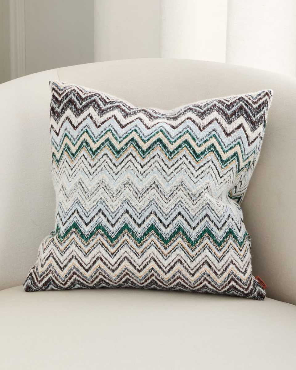 Forest Chevron Decorative Cushion